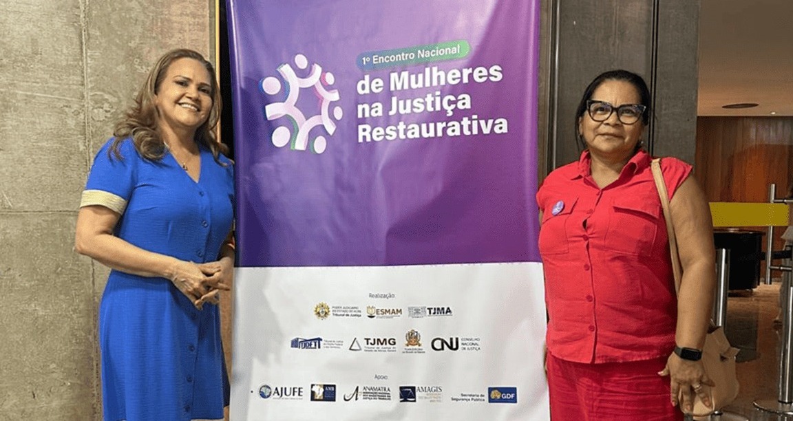 Promotora de Justiça Socorro de Maria Pereira Gomes dos Santos e a analista ministerial Jandira Miranda da Silva
