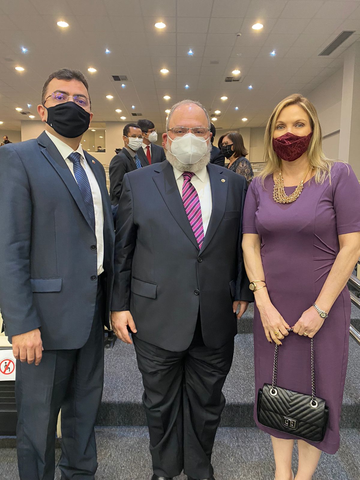 Procurador-Geral de Justiça César Mattar Jr e os Promotores de Justiça, Alexandre Tourinho e Leane Fiúza de Melo participam do encontro Procurador-Geral de Justiça César Mattar Jr e os Promotores de Justiça, Alexandre Tourinho e Leane Fiúza de Melo participam do encontro