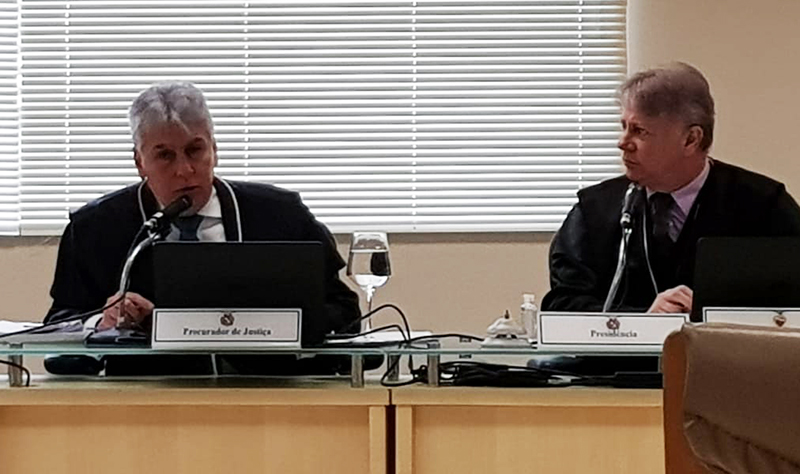 Procurador-geral Gilberto Martins faz sustentação oral durante sessão no TJPA Procurador-geral Gilberto Martins faz sustentação oral durante sessão no TJPA